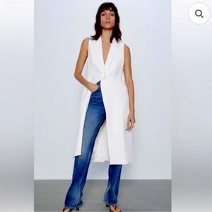 ZARA LONG VEST BLOGGER FAV